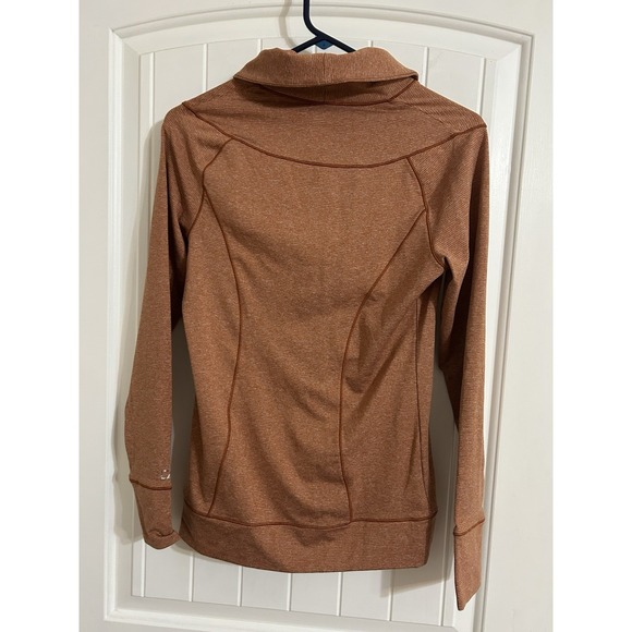 Cutter & Buck Women's Quarter Zip Long Sleeve Pullover XS Orange CB DryTec - Picture 6 of 13